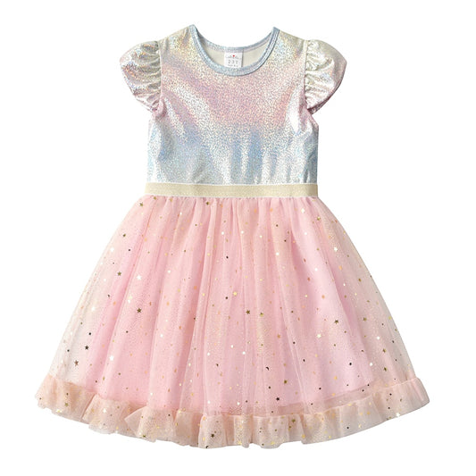 Pink Princess Ruffle Girl Toddler Party Brithday Tutu Dress