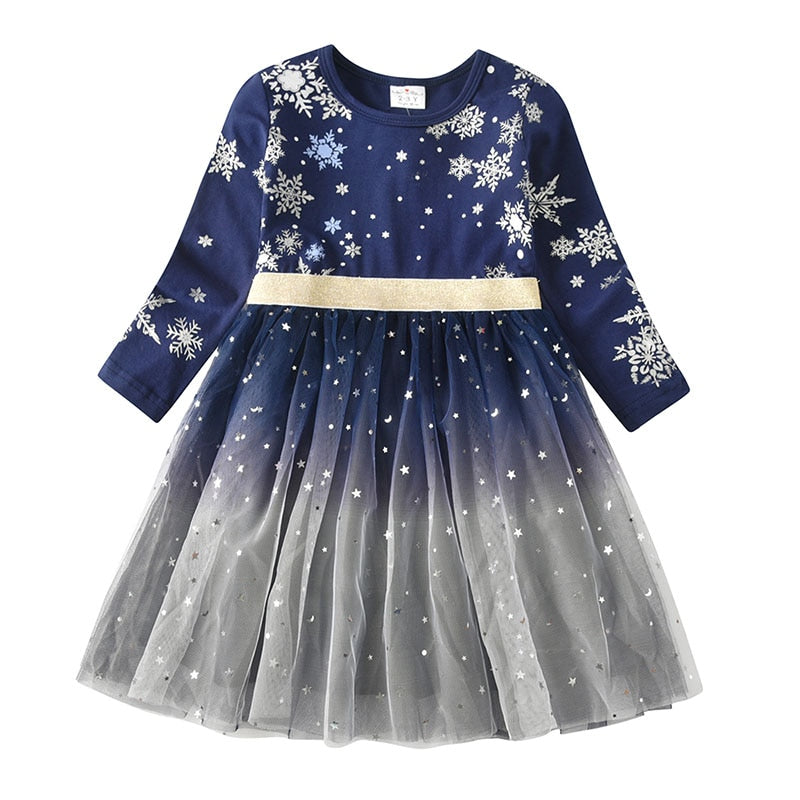 Pre-Order Christmas Snow Party Dress Up Dress for Girl Toddler