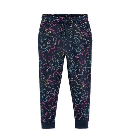 Unicorn Shape Pattern Girl Toddler Srping Autumn Legging Skinny Pant