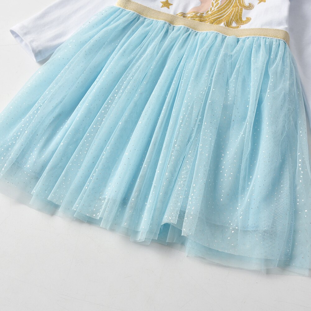 Unicorn Glitter Girl Toddler Tutu Long Sleeve Dress
