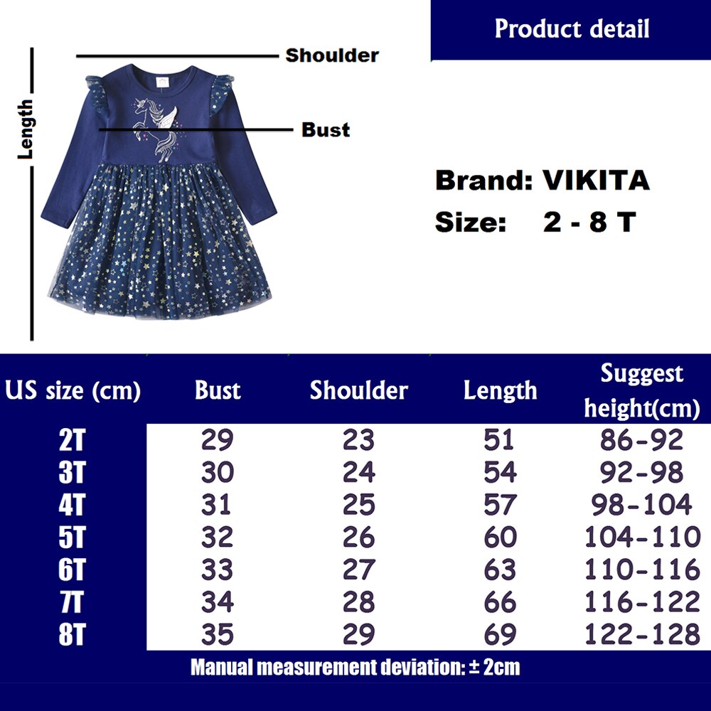 Unicorn Shape Pattern Bot Tulle Girl Toddler Dress for Brithday Party