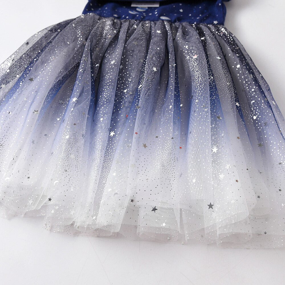 Starry Sky Pattern Princess Dream Toddler Tutu Dress