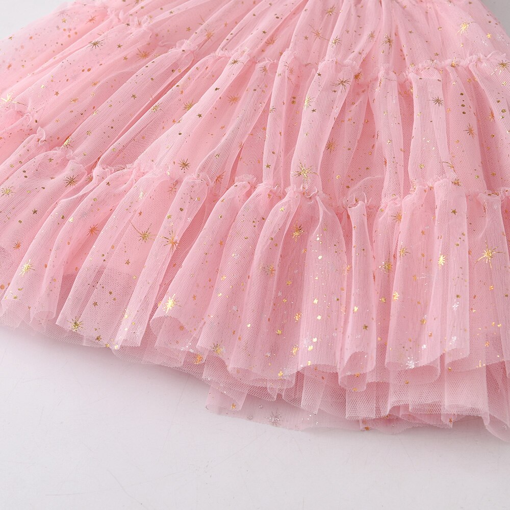 Shiny Beads Sequined Girl Toddler Princess Tutu Dress for Birthday Party