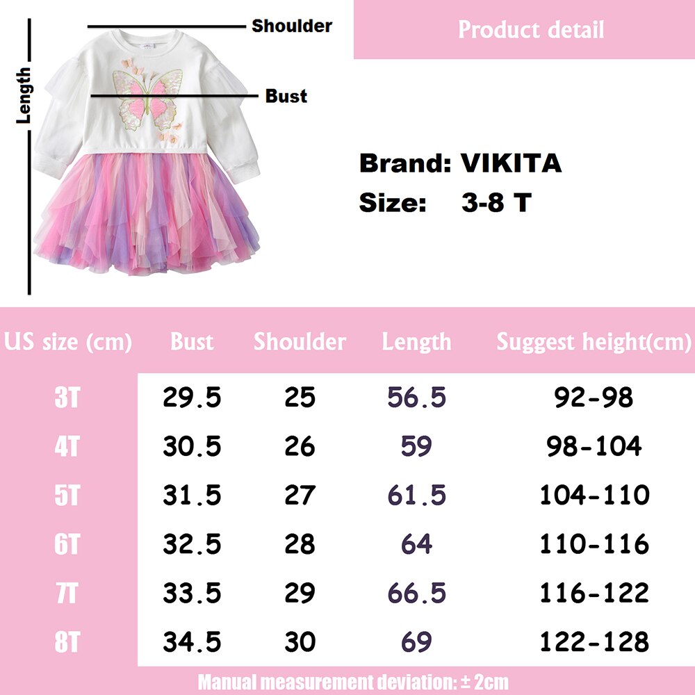 Butterfly Sequined Toddler Girl Tutu Dress for Birthday Party Prom