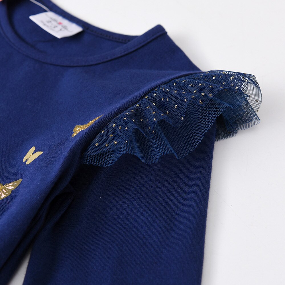 3-8T Princess Lovely Fawn Toddler Casual Girl Dress for Birthday Party