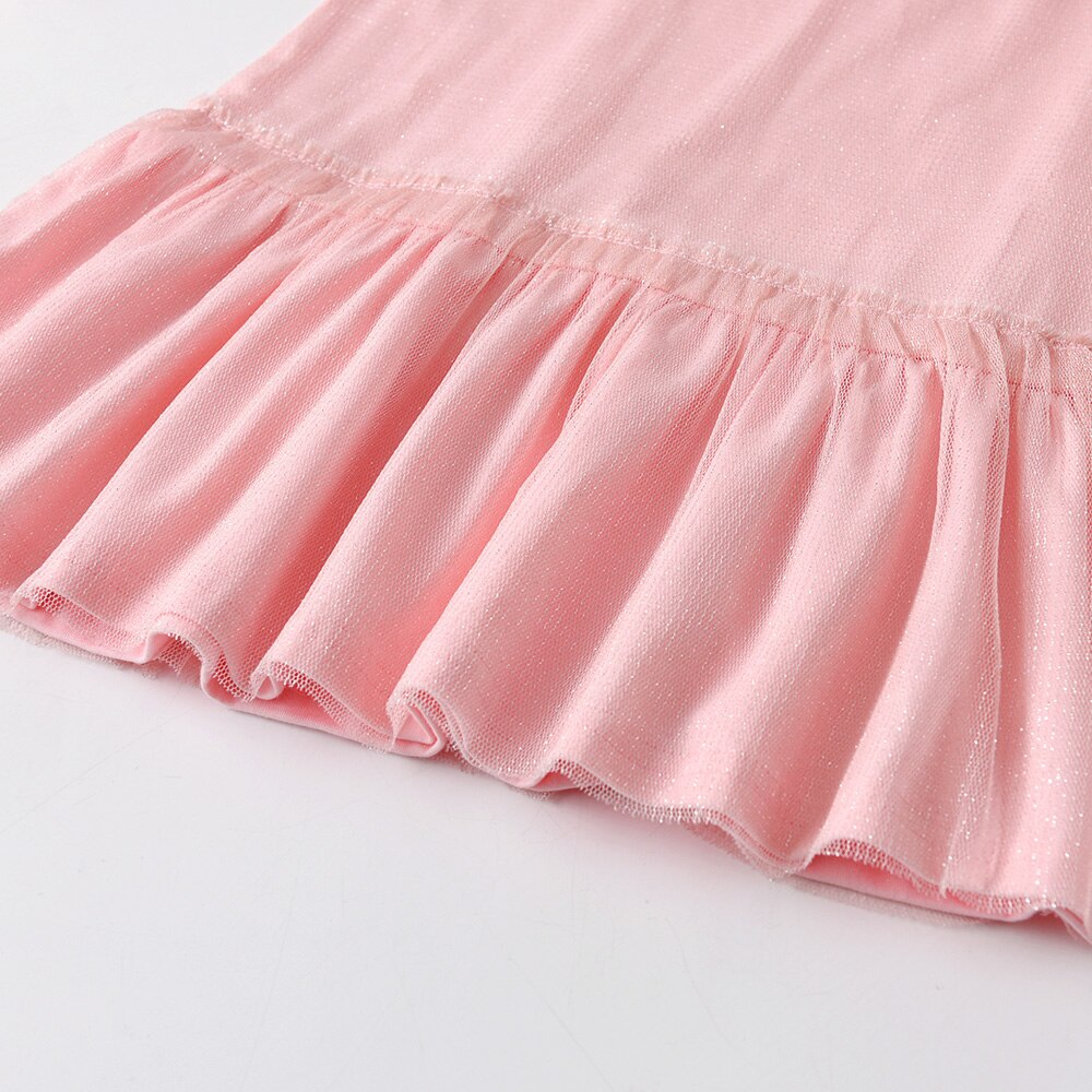 3D Butterfly Bow Girl Toddler Cotton Long Sleeve Dress for Daily School