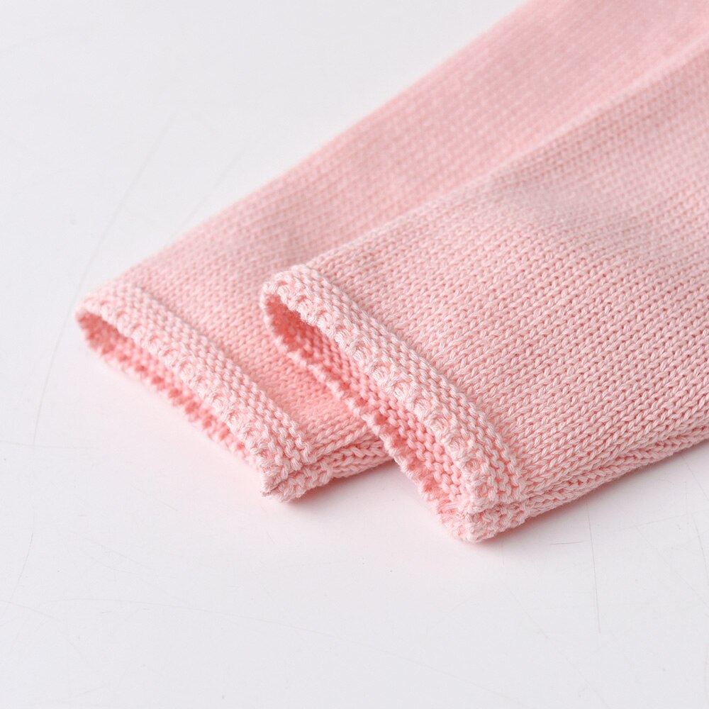 Lovely Unicorn Pattern Girl Solid Casual Knitted Crewneck Sweater Toddler Pullover