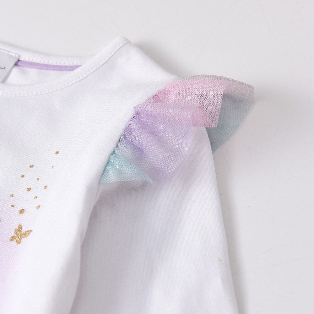 Cartoon Flower Fairy Cotton Toddler Girl Autumn Winter Long Sleeve T-Shirt Tops