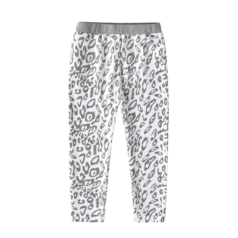 Leopard Print Skinny Pencil Leggings Pants for Girl Toddler