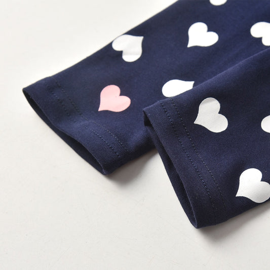 Love Shape Pattern Girl Toddler Leggings Skinny Pants