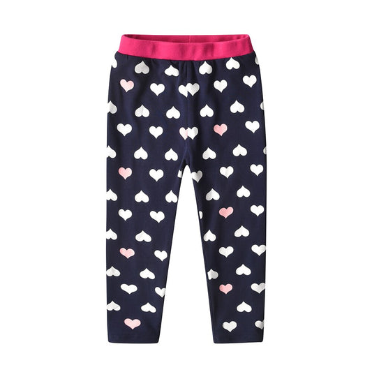Love Shape Pattern Girl Toddler Leggings Skinny Pants