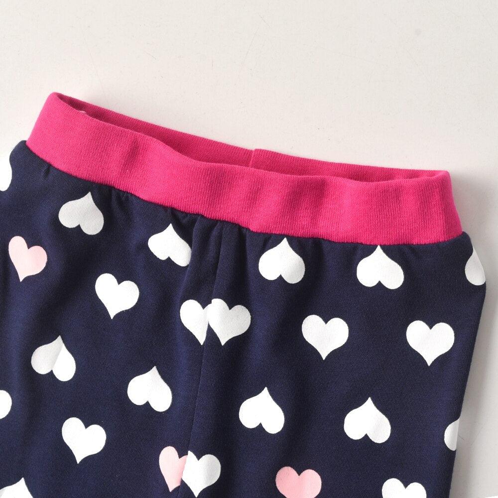 Love Shape Pattern Girl Toddler Leggings Skinny Pants