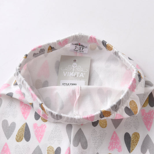 Love Heart Print Leggings Skinny Pencil Girl Toddler Pants
