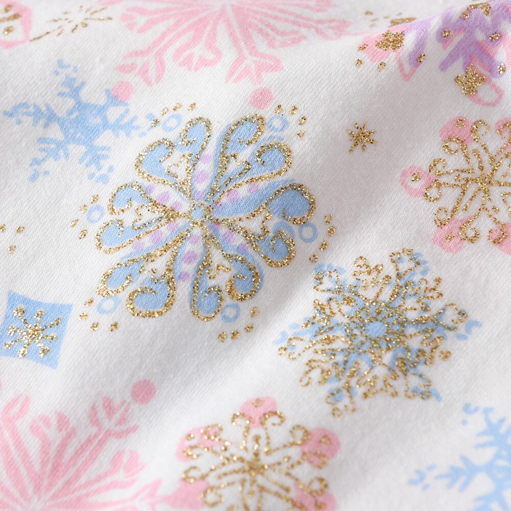 Snow Pattern Leggings Elastic Skinny Pencil Girl Toddler Pant