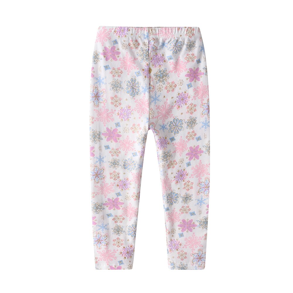 Snow Pattern Leggings Elastic Skinny Pencil Girl Toddler Pant