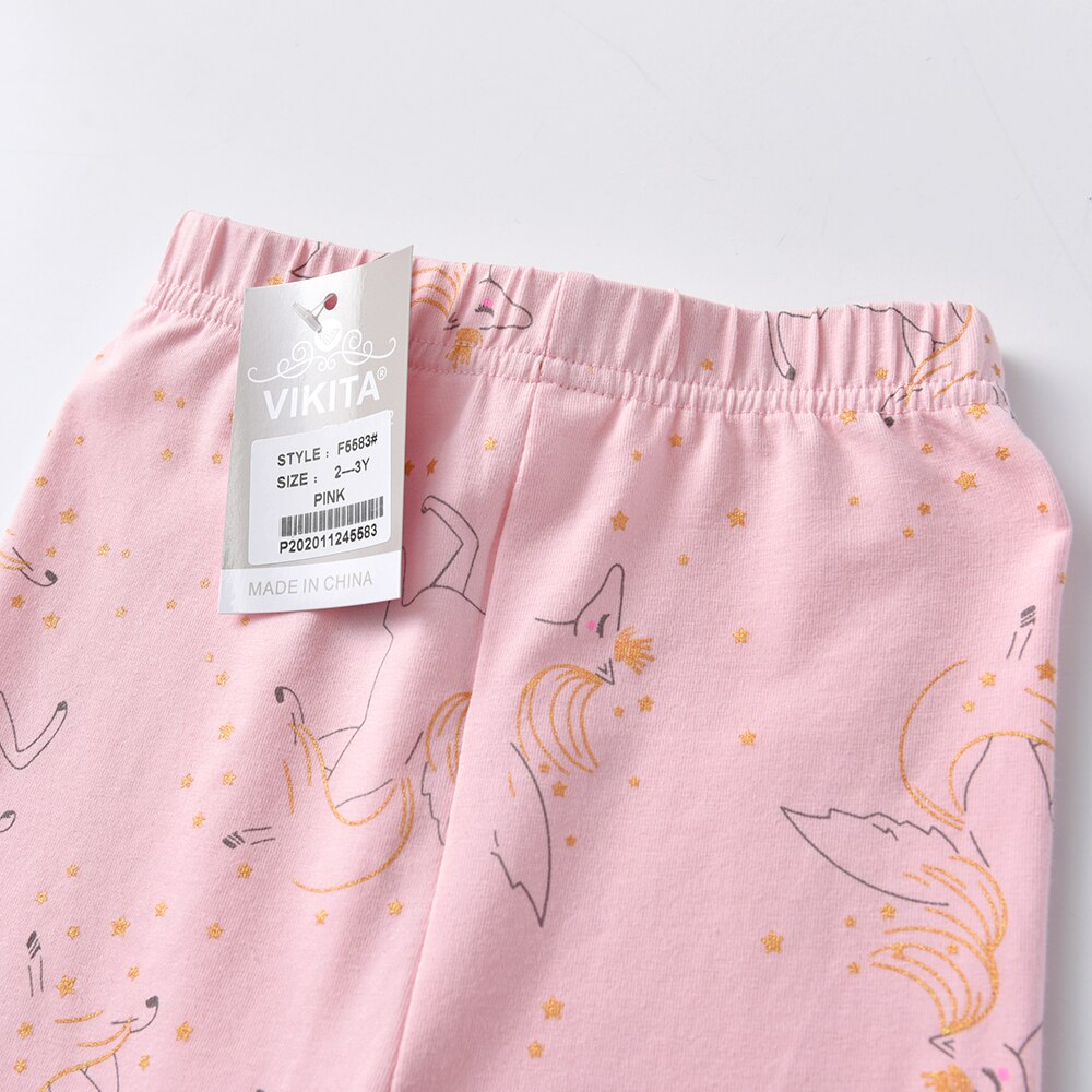 Unicorn Pattern Cartoon Girl Toddler Leggings Pants 3 to 8 Years