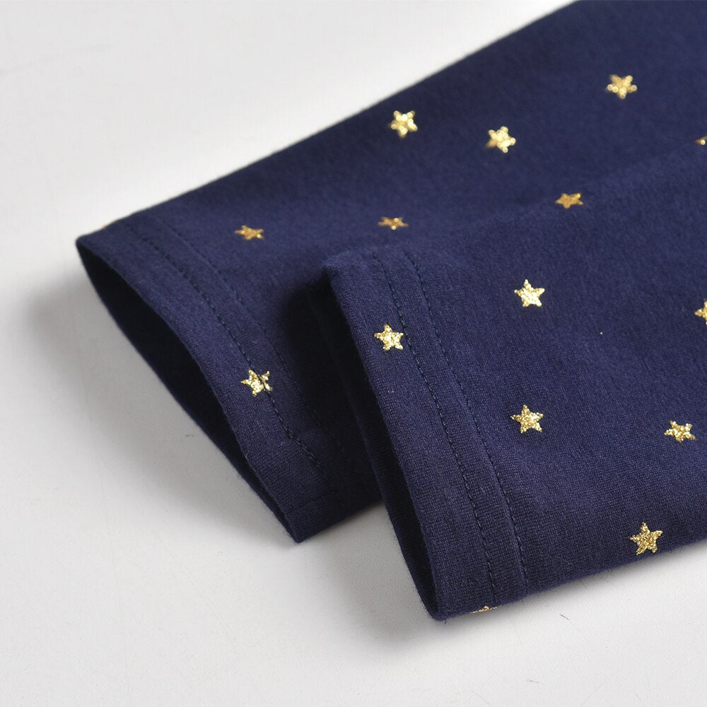 Star Glitter Cotton Skinny Girl Toddler Pants Leggings Children Spring Autumn Pant