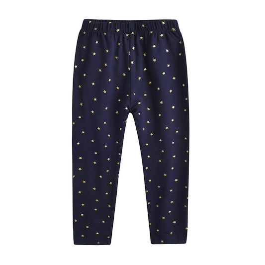 Star Glitter Cotton Skinny Girl Toddler Pants Leggings Children Spring Autumn Pant