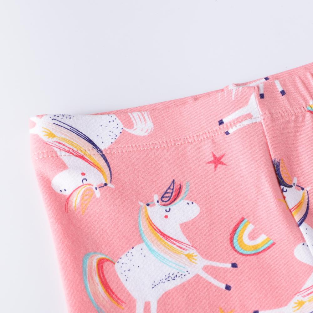 Cartoon Unicorn Girl Toddler Leggings Pants Fall Skinny Cotton Pant
