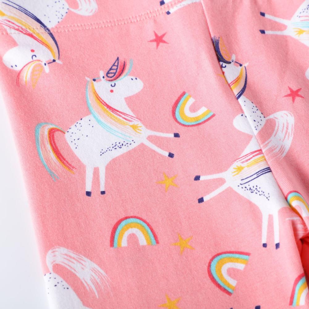 Cartoon Unicorn Girl Toddler Leggings Pants Fall Skinny Cotton Pant