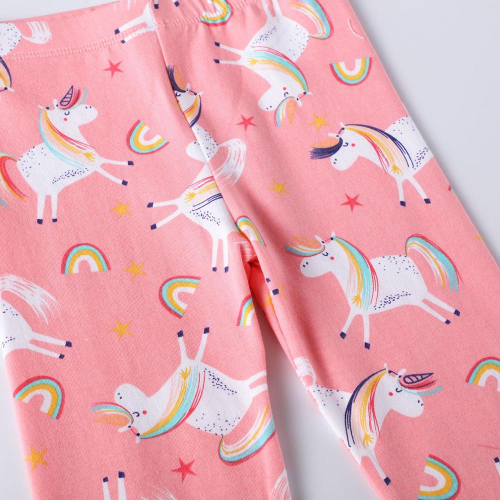 Cartoon Unicorn Girl Toddler Leggings Pants Fall Skinny Cotton Pant