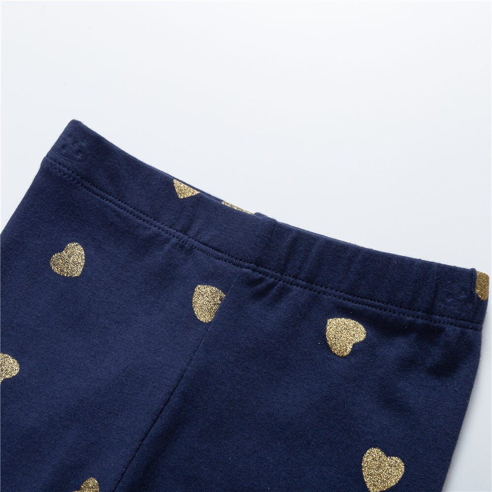 Love Heart Design Girl Toddler Leggings Elastic Skinny Cotton Pant