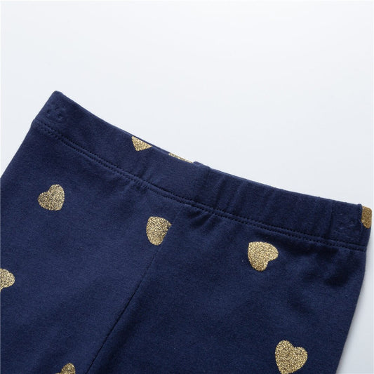 Love Heart Design Girl Toddler Leggings Elastic Skinny Cotton Pant