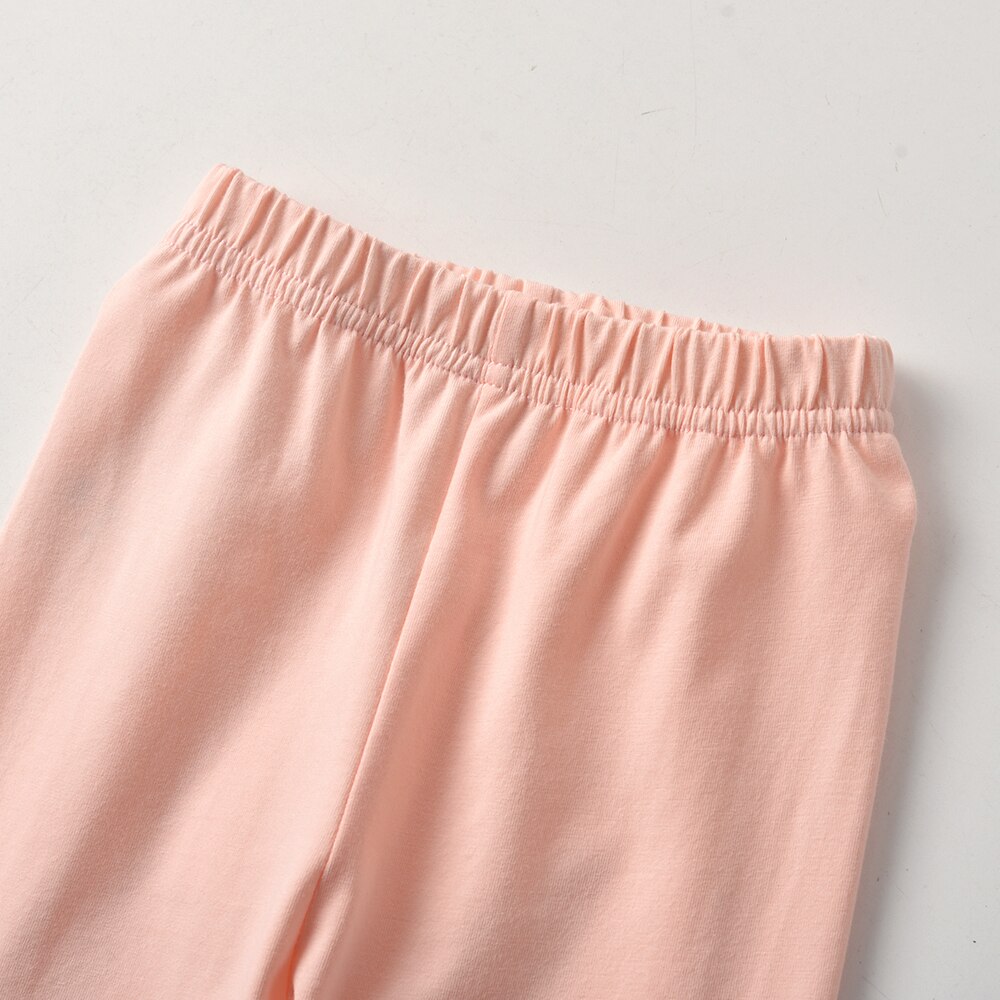 Unicorn Embroidery Girl Toddler Pants Cotton Leggings Elastic Slim Trousers