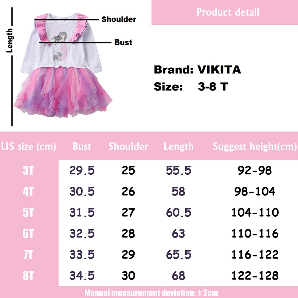 Cute Mermaid Sequined Irregular Tulle Girl Toddler Tutu Dress Long Sleeve Mesh Ball Gown Dess