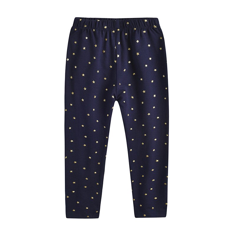 Sequins Fox Cotton Long Slevee T-Shirt and Star Leggings Pants Girl Toddler Clothing Sets