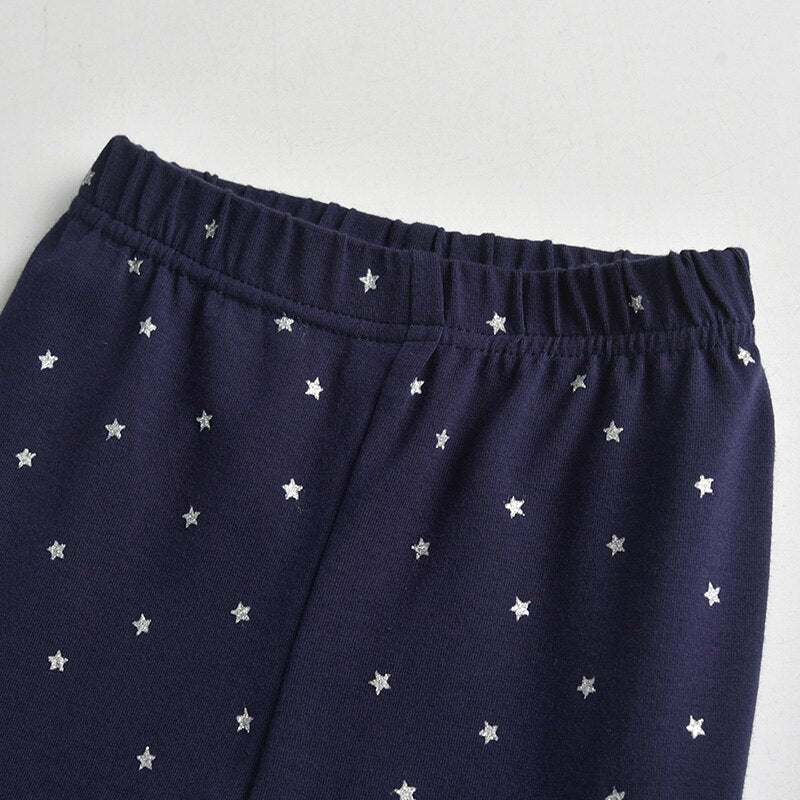 Butterfly Sweatshirt Tops and Little Star Leggings Pants Girl Toddler Clothing Set