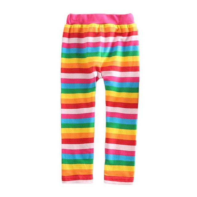 Rainbow Girl Toddler Leggings Skinny Long Cotton Pants