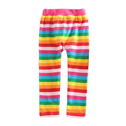 Rainbow Girl Toddler Leggings Skinny Long Cotton Pants